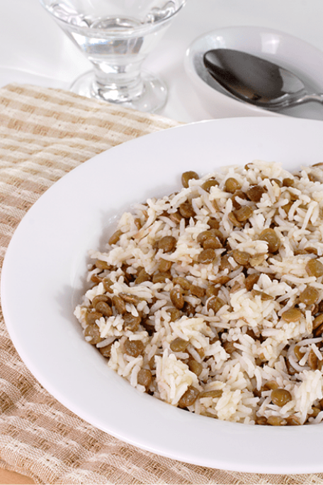 Yeşil Mercimekli Basmati Pilavı
