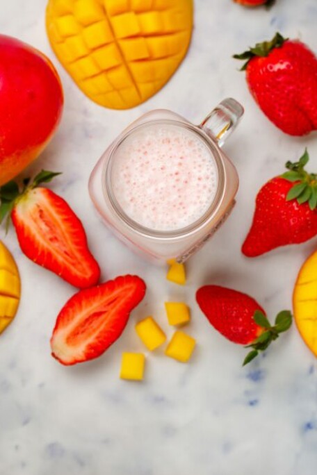 Çilekli Mangolu Milkshake