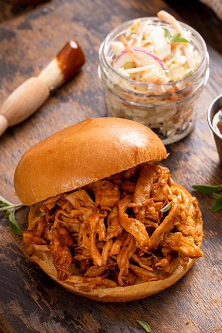 Didiklenmiş BBQ Tavuk Burger